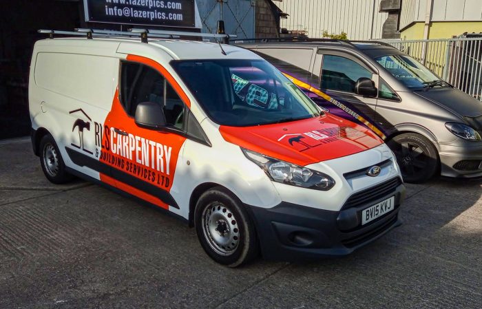 RLS Carpentry Vehicle Graphics in Newton Abbot