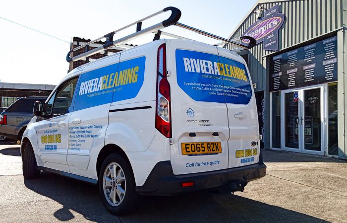 Riviera Cleaning Vehicle Graphics in Newton Abbot