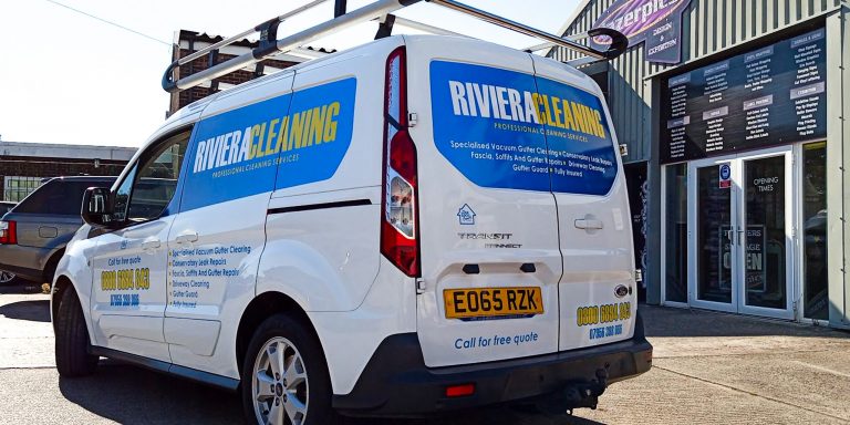 Riviera Cleaning Vehicle Graphics in Newton Abbot Riviera Cleaning Vehicle Graphics in Newton Abbot