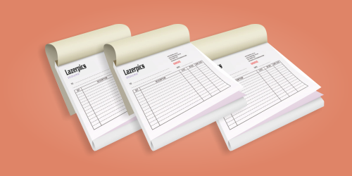 Invoice Pad Printing in Newton Abbot