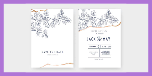 Wedding Stationary Design in Newton Abbot