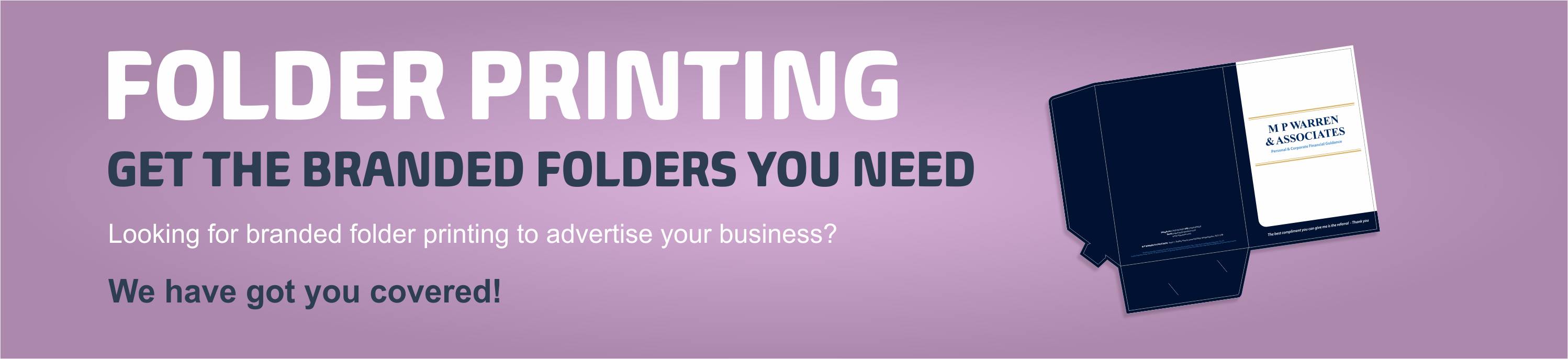 Folder printing in Newton Abbot